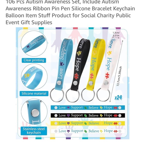 Autism Awareness Party Supplies Set - Picture 3 of 4